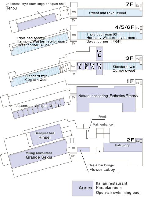 Hotel Sekia Floor Map